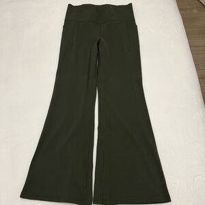 Athleta Olive Green Wide-Leg Ponte Pants